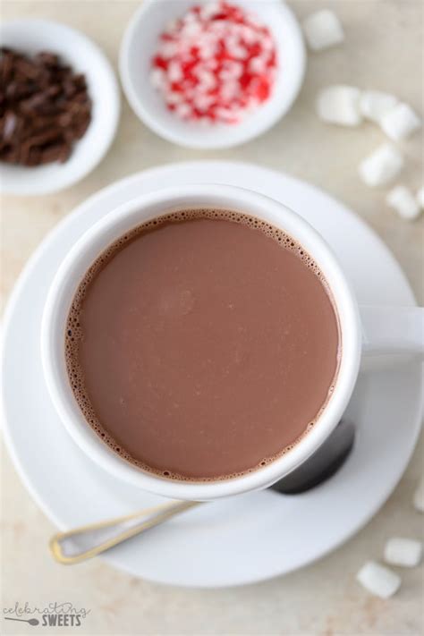 Homemade Hot Chocolate Creamy Homemade Hot Chocolate A Combination Of Cocoa Powder And