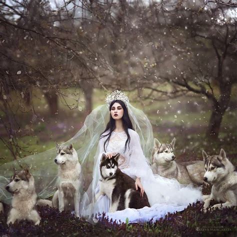 White Wolf Fairytales Come To Life In Magical Photos By