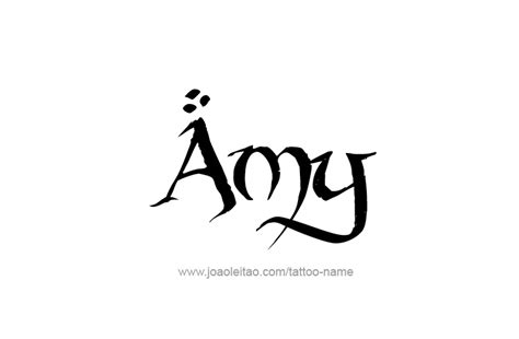 Amy Name Tattoo