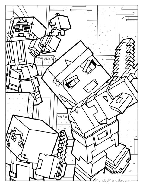 80 Minecraft Coloring Pages Free Pdf Printables