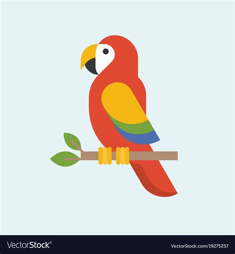 Macaw Parrot Royalty Free Vector Image Vectorstock