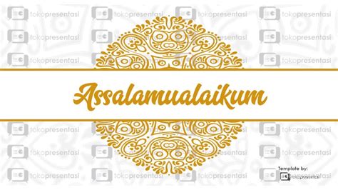 From here, you will find a button to download the template. Template Powerpoint Gratis: Slide Assalamualaikum - BG006 Tokopresentasi.com - YouTube