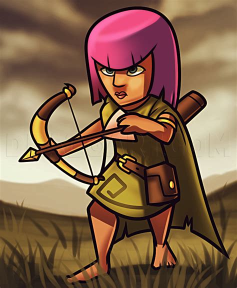 Https://tommynaija.com/draw/how To Draw A Archer From Clash Of Clans