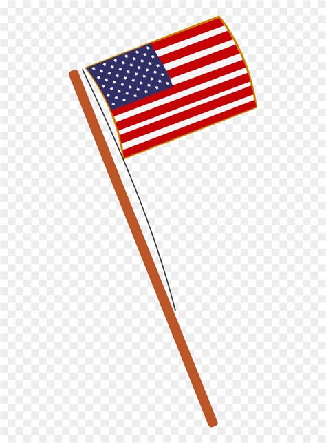 Waving American Flag Vector American Flag Drawing Small Hd Png