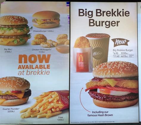 135 rows 30032019 mcdonalds first launched in malaysia more than 30 years ago now way. McDonald's Breakfast Menu 2018 Australia | Big Brekkie ...