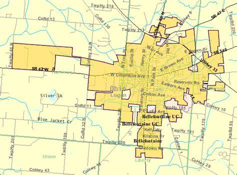 Filedetailed Map Of Bellefontaine Ohiopng Wikimedia