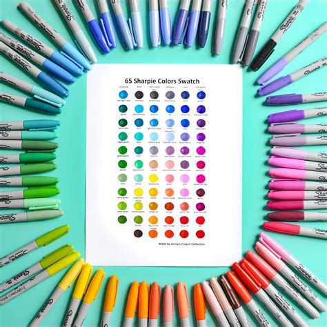 65 Sharpie Markers The Ultimate Collection Swatches And Review Jenny