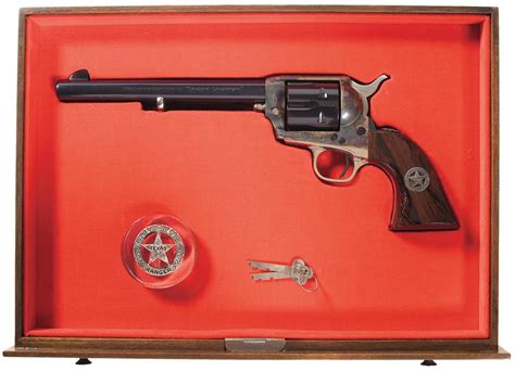 Cased Colt Texas Ranger Commemorative Single Action Revolver
