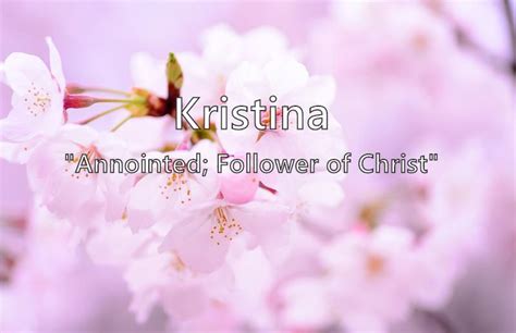 Kristina What Does The Girl Name Kristina Mean Name Image