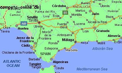 Sie ist hauptstadt der provinz und nach jerez de la frontera deren zweitgrößte stadt. Landkarte 2 von Andalusien - Fincas und Ferienhäuser in ...