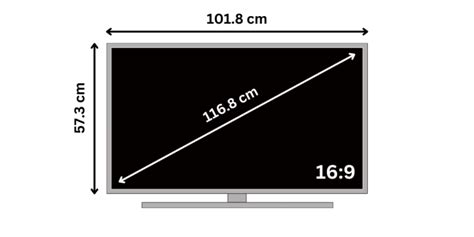 46 Inch Tv Dimensions Tv Size Guide