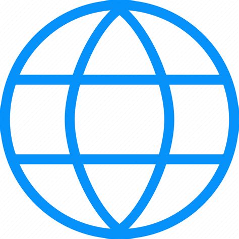 Blue Connections Globe International Internet Network Planet Icon