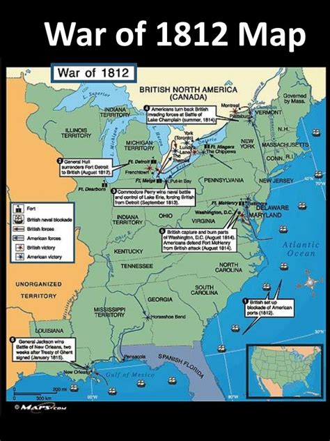 Period Iv War Of 1812 Map Diagram Quizlet