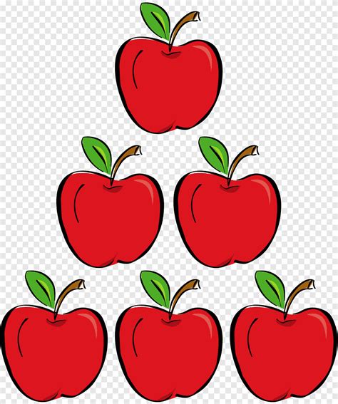 La Cesta De Dibujos Animados De Manzanas Manzana 6 Amor Alimentos