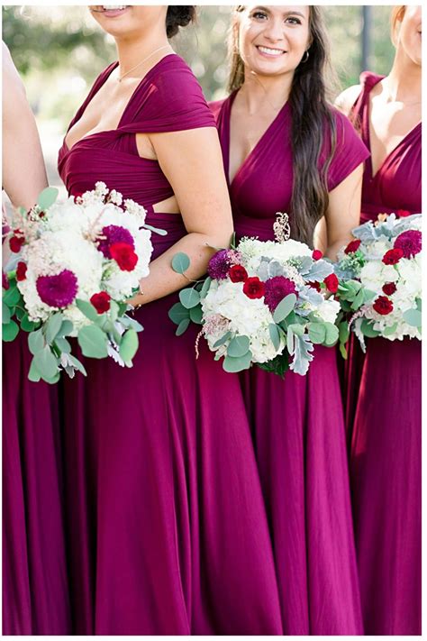 Luxurious Bridesmaid Dresses Guide To Read Today Maroon Wedding