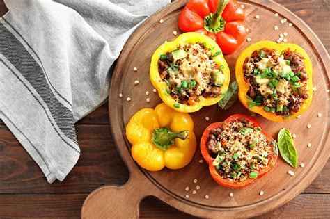 Courgette And Quinoa Stuffed Peppers Suzannah Jackson Nutrition