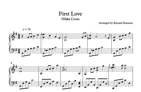 First Love Nikka Costa Sheet Music