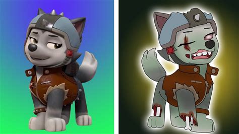 Paw Patrol Gasket In Moto Pups Vs The Ruff Ruff Pack As Zombies