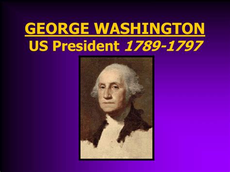 George Washington 1789 1797