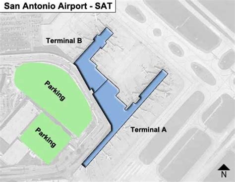 San Antonio Airport Map Map Of The World