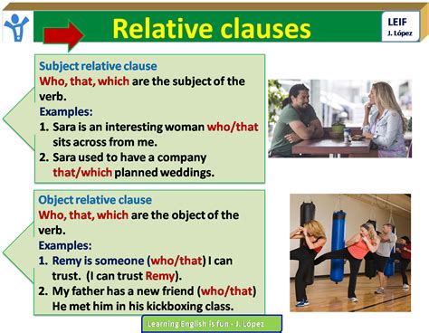 In this article, we are going to take a look at the answers to both of these questions by looking at some examples of relative clauses in use. English Intermediate I: U7:Relative clauses