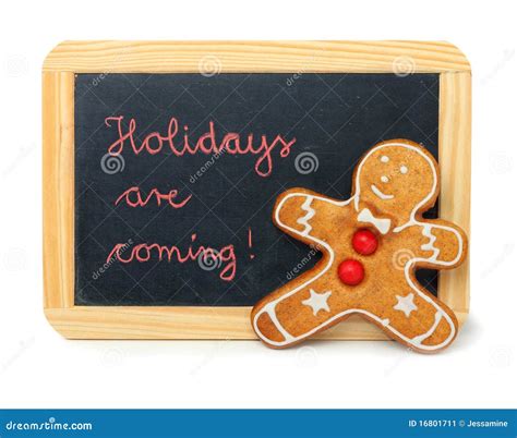 Holidays Are Coming Stock Image Image Of Chalkboard 16801711