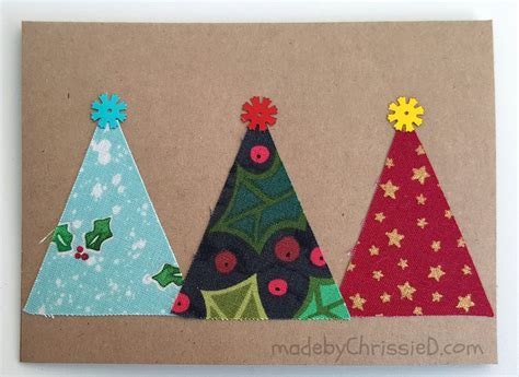 Chris Dodsley Mbcd How To Make Selvedge And Fabric Christmas Cards