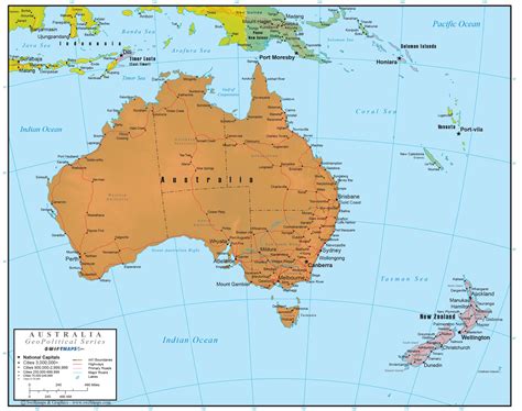 el mapa de australia mapa vectorial muy detallado de australia con images