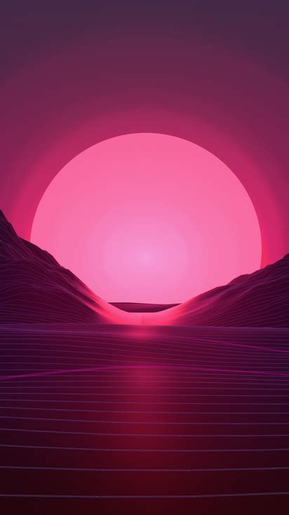 412x732 Neon Sunset 4k 412x732 Resolution Hd 4k Wallpapers Images