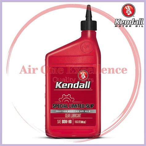 Kendall Special Limited Slip Extreme Pressure Sae 80w 90 Api Gl 5 Automotive Lubricant Gear Oil