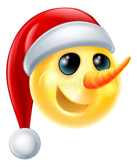 Snowman Emoji Stock Vector Illustration Of Emoticons 61672197