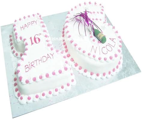 Number 16 Birthday Cakes Thesmartcookiecook