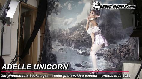 Backstage Photoshoot With Model Adelle Unicorn Cosplay Photo
