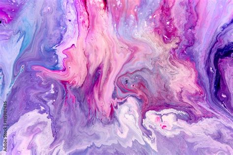 Fotografía Abstract Purple Paint Background With Marble Pattern