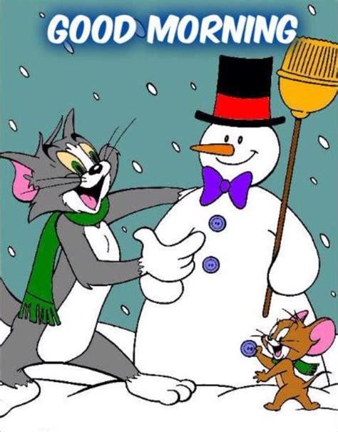 Good Morning Christmas Cartoon Characters Tom And Jerry Disney