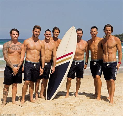 bondi lifeguards bare their muscular physiques for a charity calendar lifeguard beach