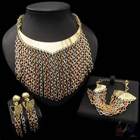 Yulaili Luxury Arabic Wedding Jewelry Sets Artificial Bridal Jewellery Set Beautiful Necklace