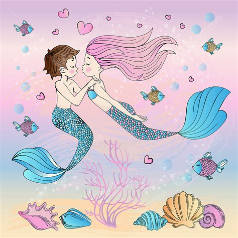 Boy Mermaid Cartoon
