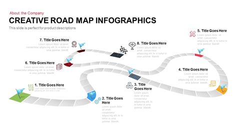 Creative Road Map Infographics Powerpoint Keynote Template