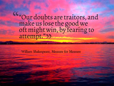 Quote of the Week: Our doubts are traitors - Home Behind ...