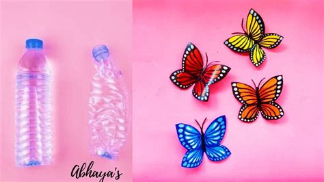 How To Make Butterfly With Plastic Bottle Easy Butterflies With