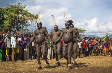 la repugnante dieta de los hombres de la tribu bodi en etiopía que compiten por ser el más gordo
