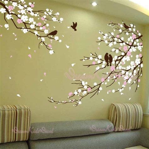 Cherry Blossoms Wall Decal Wall Sticker Tree Decals Dk006 Etsy