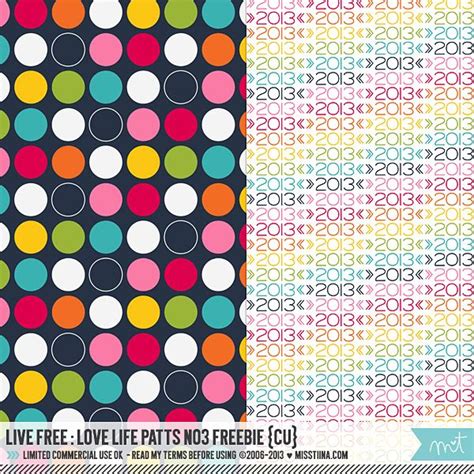 Live Free Love Life Patterns No3 Cu Freebie Blog