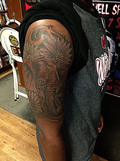 Boreal blue is another vibrant color in blue shades to use on dark skin. Elephant tattoo I custom drew for dark skin. Ask for joker ...