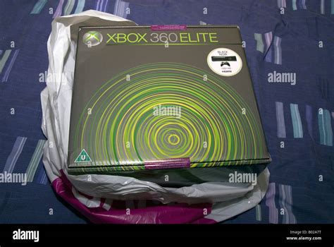A Xbox 360 Elite Game Box Just Purchased From A Games Shop Stock Photo