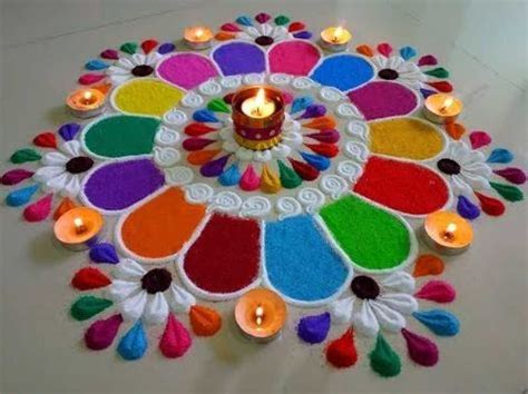 22 Quick And Easy Rangoli Ideas For Diwali 2018 You Would Love To Copy