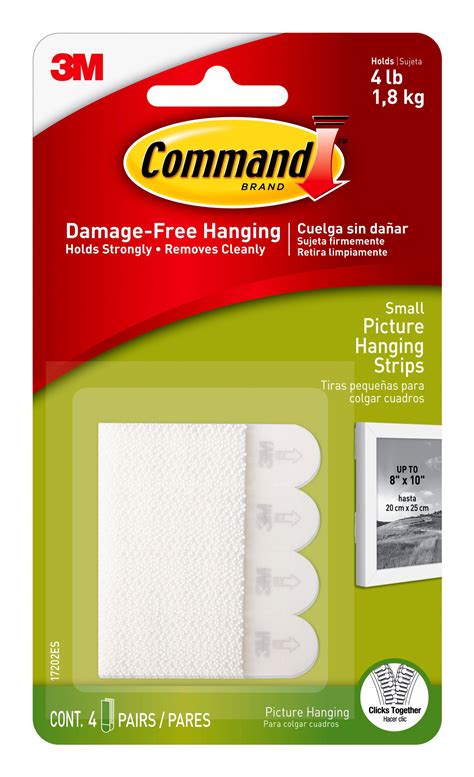 Command Picture Hanging Strips White Small Sets Of Strips Pack Walmart Com