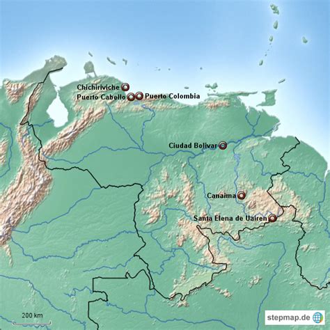 Stepmap Venezuela 2011 Landkarte Für Venezuela