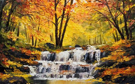 Autumn Wood Waterfall Cascade Autumn Cascades Hd Wallpaper Pxfuel